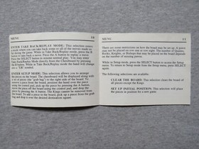 CHESSMASTER Manual - no game .... NES Nintendo