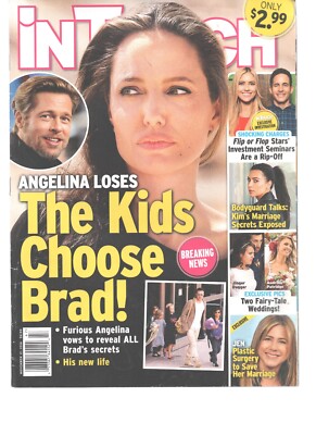 InTouch Magazine November 21 2016 Angelina Loses The Kids Choose Brad
