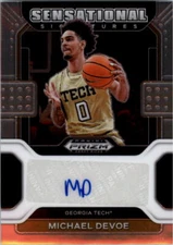 2022-23 Panini Prizm Draft Picks Sensational Signatures #48 Michael Devoe Auto