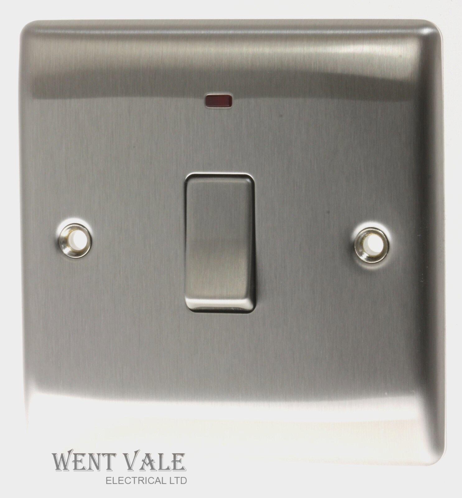 BG Nexus Metal - NBS31 - 20A Double Pole Switch with Neon Power Indicator
