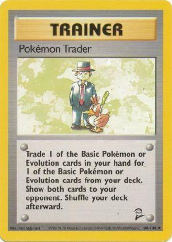 Pokemon Trader - 106/130 - Rare - Unlimited Edition LP, English Pokemon Base Set