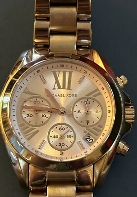 HEAVY Michael Kors Rose Gold MK5799 Wrist Watch (Needs Battery 7
