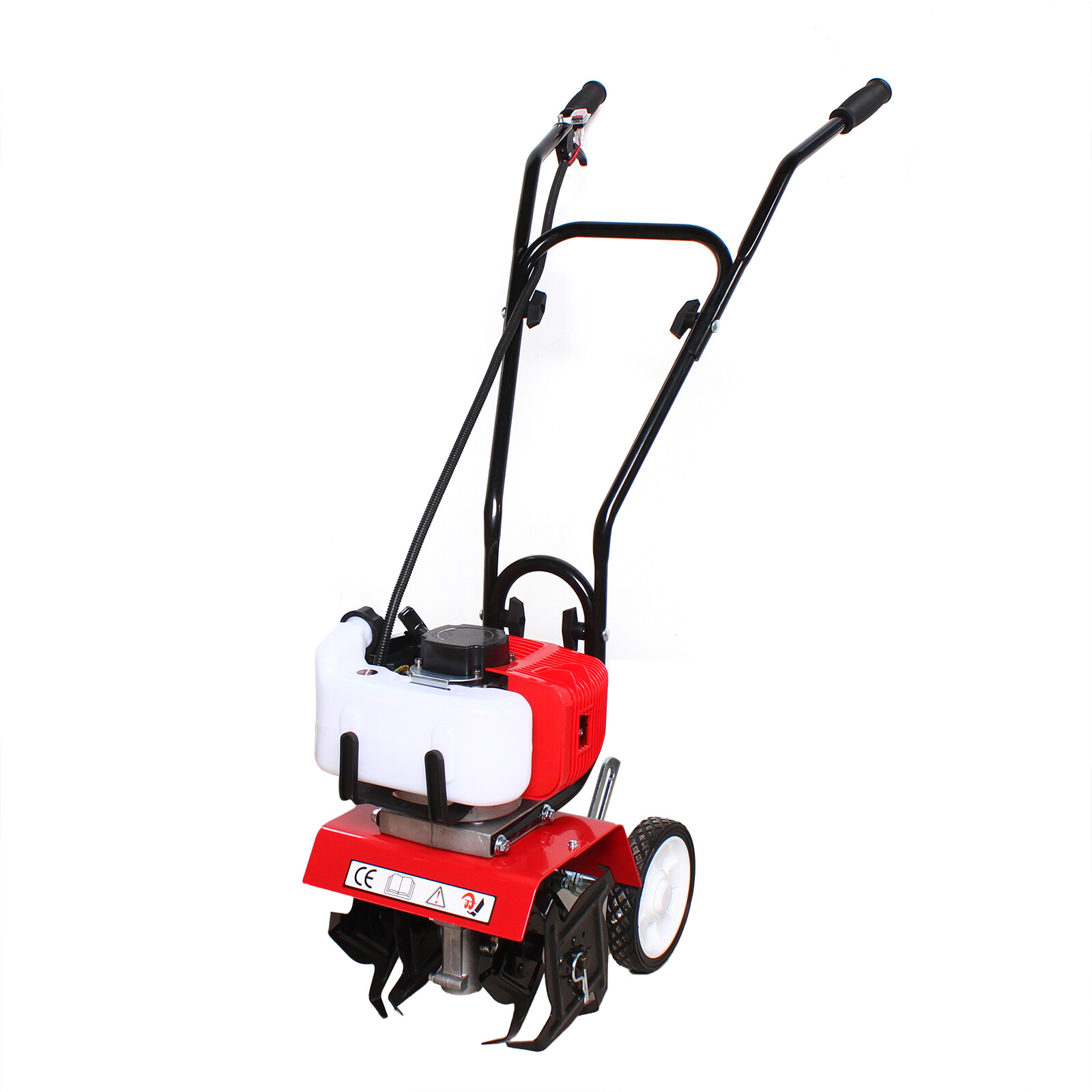 52CC 2Stroke Mini Tiller Cultivator Gas Powered Rototiller Garden Farm Tiller US