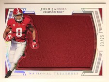 Josh Jacobs 23/25 2020 Panini National Treasures Jumbo Patch Alabama 