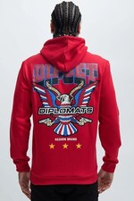 Dipset Diplomats Members Hoodie Sweater Red Hip Hop Rap Men's Size Large