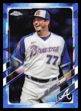 2021 Topps Chrome Update Sapphire Luke Jackson   US146 Atlanta Braves