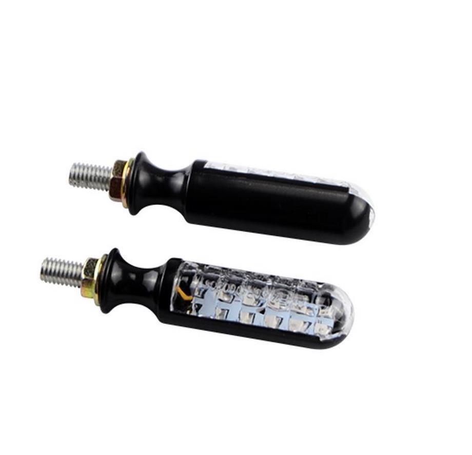 Clignotants LED séquentiels Tun'r noirs pour trajets urbains et balades moto