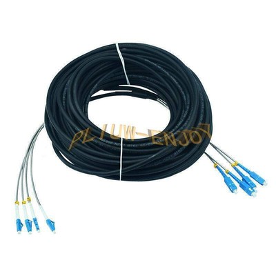50M Field Outdoor LC UPC-SC UPC 4 9/125 Single Mode Fiber Patch Cord #A6-31