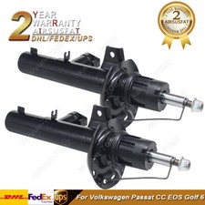 2x Front Shock Absorbers For Volkswagen Passat B7 CC EOS Golf 6 Scirocco Tiguan