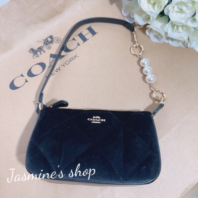 NWT Coach Nolita 19 With Quilting CP247 + Free pearl Chains