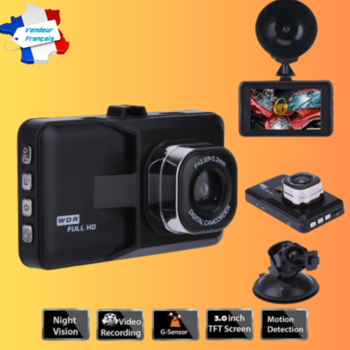 🚗 Caméra Dashcam Full HD 1080P Voiture Véhicule Détection Mouvement 32 Gb - Bild 1 von 9