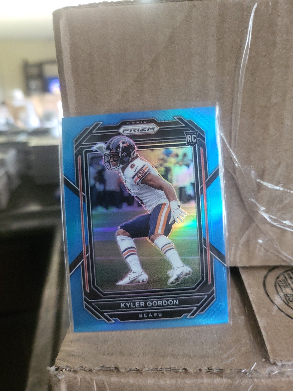 2022 Panini Prizm Football Kyler Gordon Light Blue Prizm Rookie RC #385 Bears