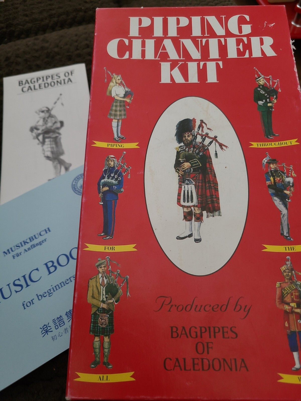 Piping Chanter Kit Beginners Bagpipes of Caledonia Scotland Cassette
