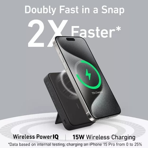 Anker 15W Ultra-Fast Magnetjc Charging With Smart Display - Photo 5 sur 6
