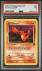 2000 POKEMON ROCKET #50 CHARMANDER - ORIGINAL BY WIZARDS OF THE COAST - PSA 7