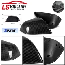 For 2020-2024 Model Y Add-on Real Carbon Fiber Side Mirror Covers Caps
