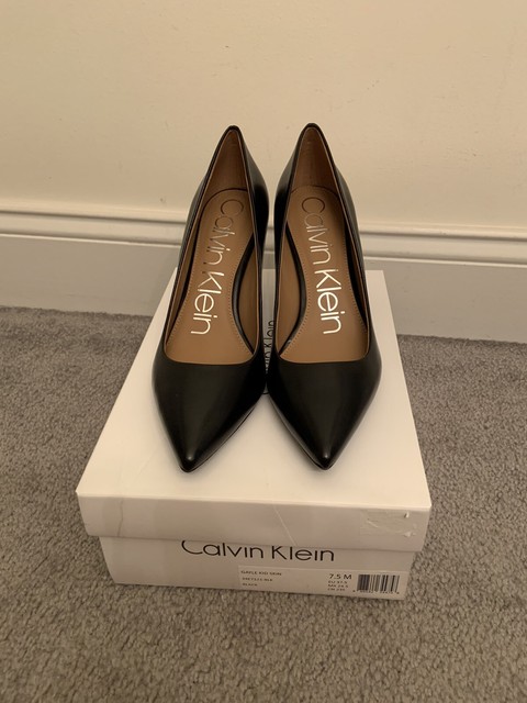 calvin klein gayle pumps leopard