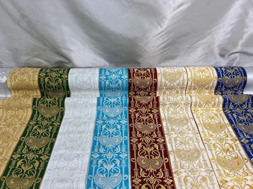Beautiful Jacquard 16cm wide fabric panel gallon trim orphrey/15 colors