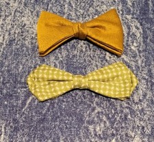 Vintage Ormond Clip On Bow Tie 70s Lot Of 2