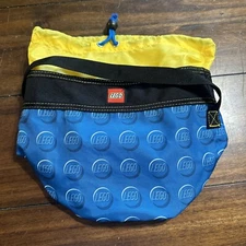 LEGO Storage Drawstring Tote Bag Carrying Case Soft Lunch Bag Travel 11”