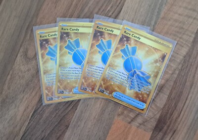 Rare Candy Gold 4x(Playset) - SVI/Scarlet & Violet Base 256/198 - Secret Rare NM