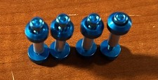 D104 Lollipop Mic Head Screws and Spacers - Raised Head Torx Head - Light Blue