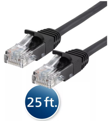 Philips Cat6 25' Ethernet Networking Cable 10 gigabit Streaming Internet Cable