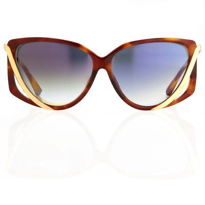 Prabal Gurung Sonnenbrille rechteckig Schildpatt und grau