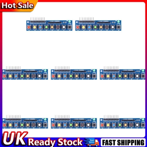 8 Buttons Keyboard Module 3.3-5V with LED Indicator for Arduino ARM Raspberry Pi