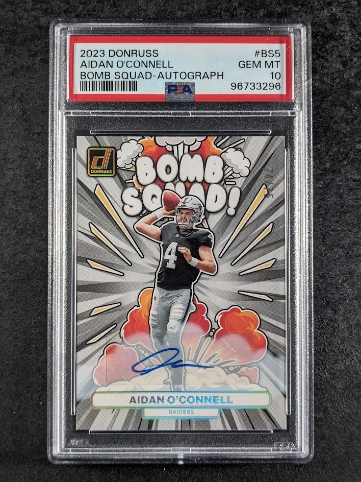 Aidan O'Connell Panini Donruss Bomb Squad #BS5 Autograph