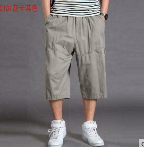 Mens Summer Baggy Cargo Pants Shorts Casual Loose Cotton Trousers Overalls Pants - Picture 3 of 40