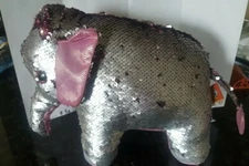 Adventure Planet 12” Elephant Plush Stuffed with Color Changing Sequins 