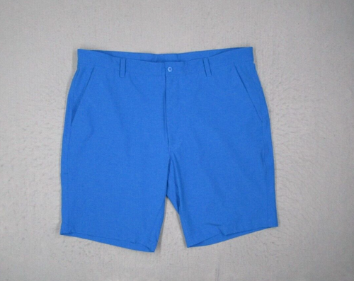 Footjoy Golf Shorts Mens 38 Blue Flat Front 10" Performance Walk Stretch Travel