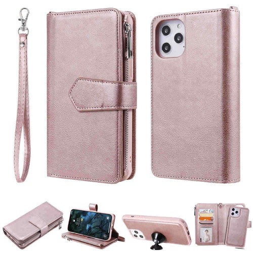 2in1 Removeable Magnetic Wallet Leather Holder Case For iPhone 15 14 13 12 11 - Picture 12 of 60