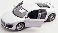 Blitz Versand Audi R8 V10 Weiss / White Welly Modell Auto 1:34 Neu & Ovp 1