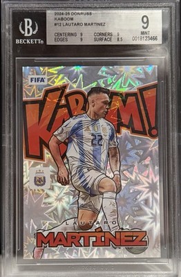 2024-25 Donruss FIFA KABOOM! Lautaro Martinez BGS 9 SSP Argentina Inter  