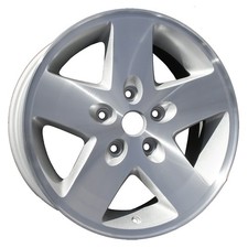 16x8 5 Spoke Refurbished Aluminum Wheel Painted Silver 560-09047 16x8 5 Spoke Refurbished Aluminum Wheel Painted Silver 560-09047