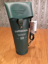 Laphroaig Scotch Whiskey Rubber Boot Bag Carry Case Dark Green NWT (Empty)