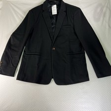 Mylldey Mens Black Blazers Slim Fit Business Suit Jacket Sport Coat