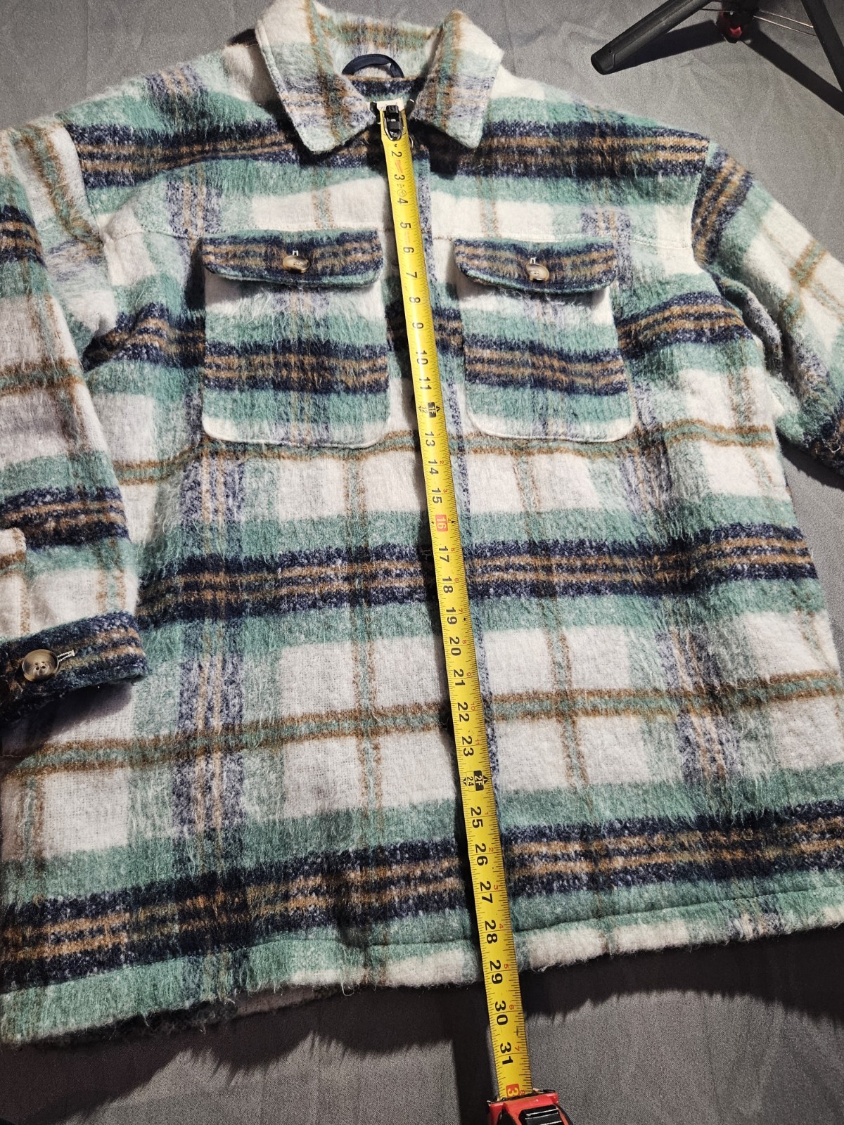 🧥 Universal Thread Plaid Wool Blend Shacket Jack… - image 5