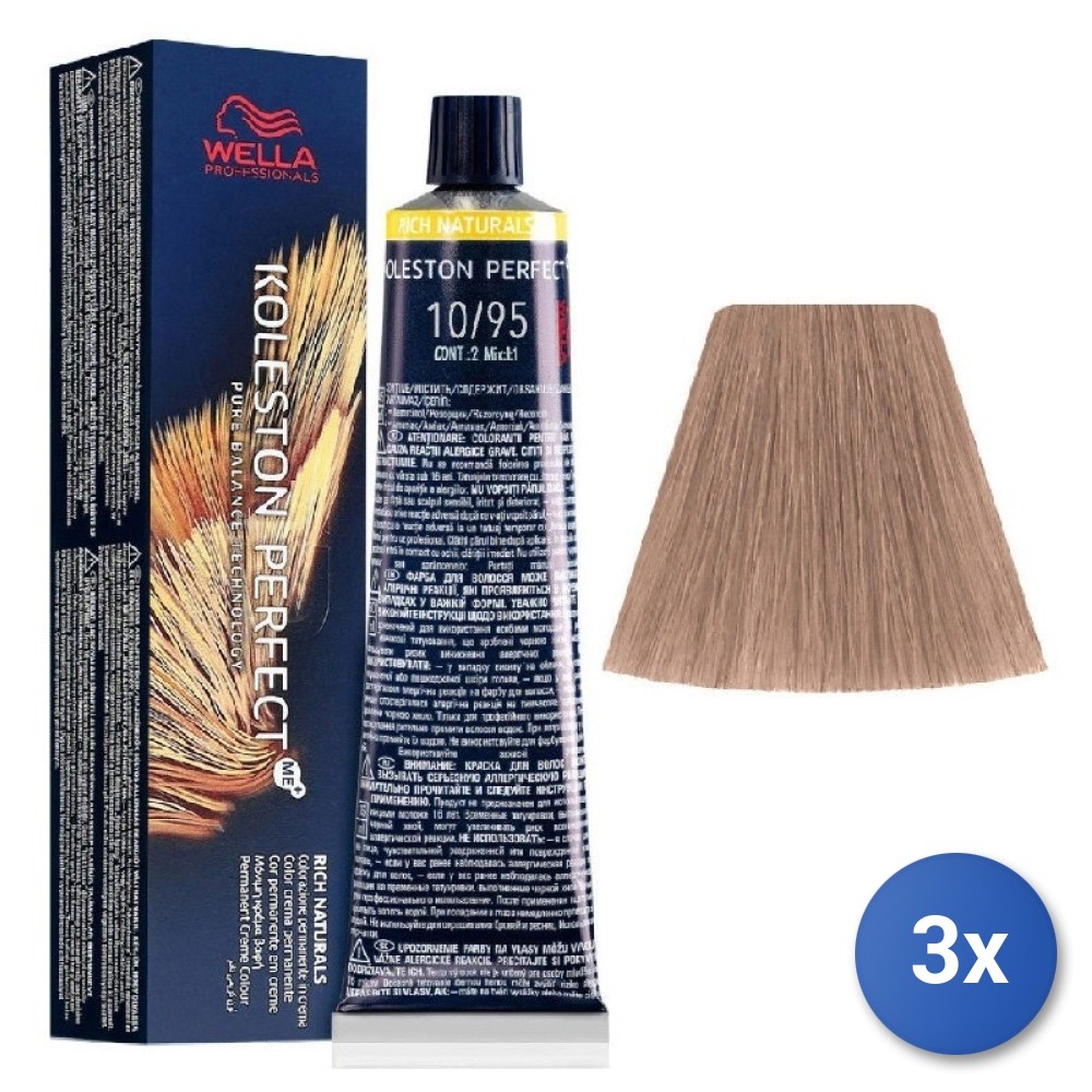 Wella Koleston Perfect Me+ 3x Rich Natural 10/95 60Ml Hair Color