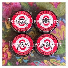 4 Piece OHIO College University Focal Beads DIY Keychains Crafts Beadable Pens