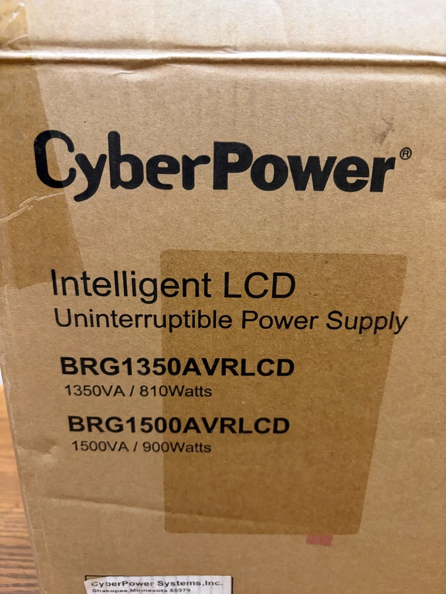 New CyberPower Intelligent LCD Uninterruptible Power Supply BRG1500AVRLCD