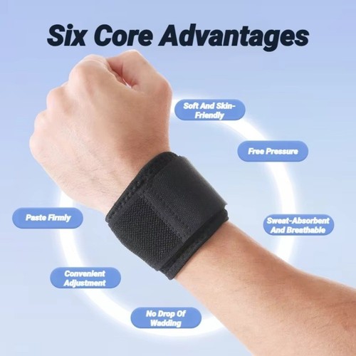1 Pair Pressurised Adjustable Wrist Guards Adjustable Wrist Brace Basketball - Picture 7 of 8