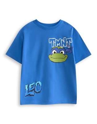 Teenage Mutant Ninja Turtles Blau Leo Kurzärmeliges T-Shirt Jungen