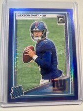 2025 Panini Donruss Optic - Rated Rookie Jaxson Dart #273 Blue Hyper Prizm (RC)