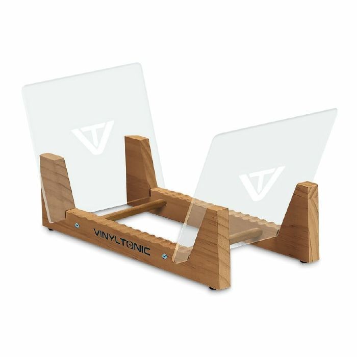Vinyl Tonic 7"" & 12"" Vinyl Record Display Rack 50 (teak)