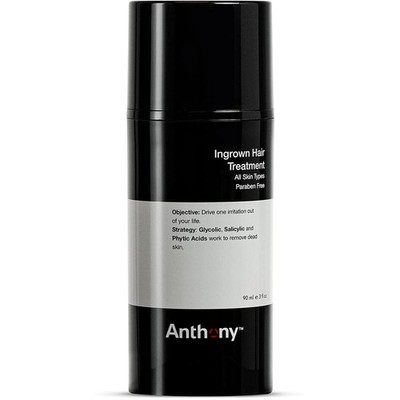 Anthony Ingrown Hair Treatment, 3 Fl Oz, Soothes, Calms and Removes Dead Skin.