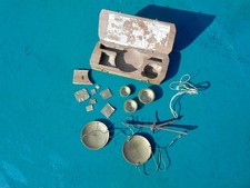 Balance ancien trébuchet changeur de voyage poids mesures or argent XVIII éme