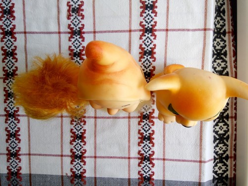 Vintage rubber toys Fox, dwarf and boy 70-80s USSR - Picture 8 of 8